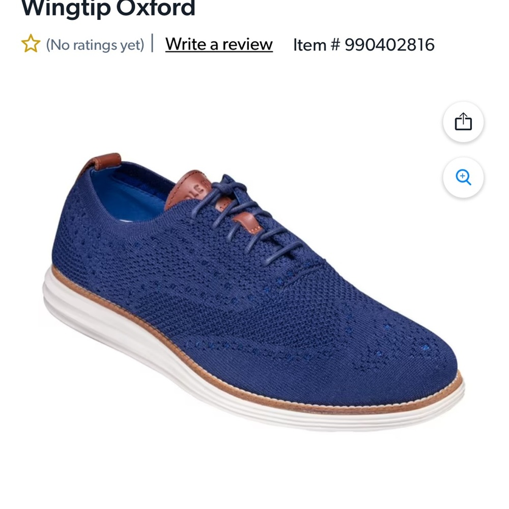 Cole Haan Men's Knit Navy Oxford
